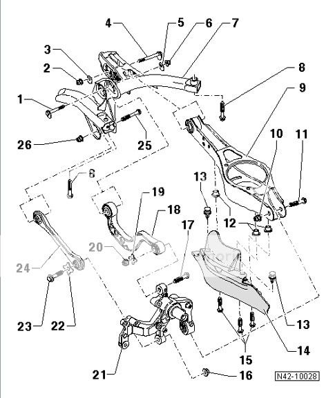 Rear suspension bolts/nuts - VW GTI Forum / VW Rabbit Forum / VW R32 ...