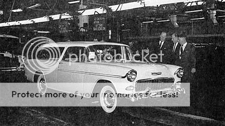 1955 - Chaine de montage Chevy 1955-56-57 55inline