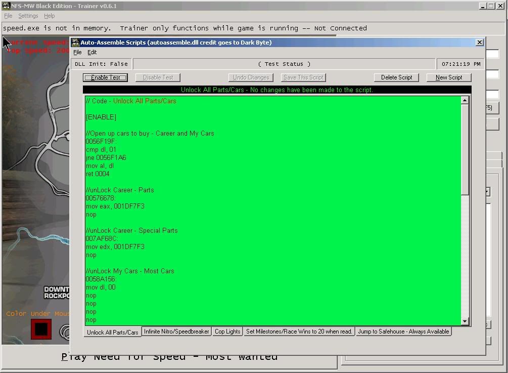 need for speed most wanted black edition trainer not working