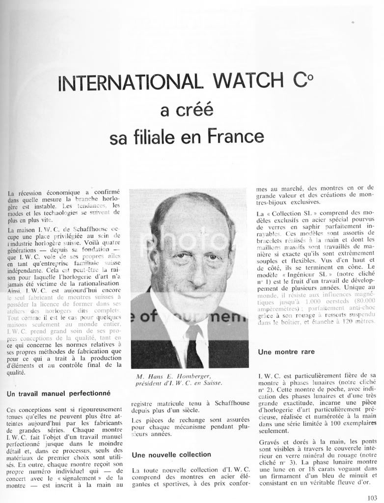 Une iwc digne de ce nom ! Iwca