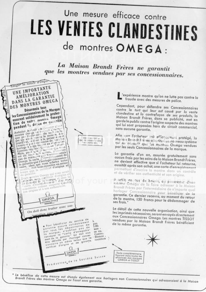 Publicités francophones vintage (partie 2) Omegacontrebande