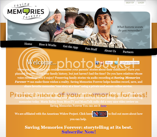 Saving Memories Forever Homepage