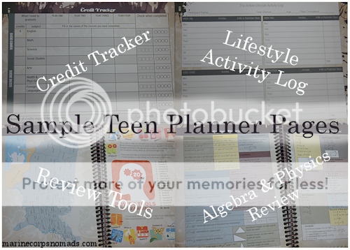 Sample Teen Planner Pages