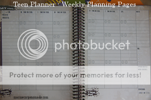 Teen Weekly Planner Pages