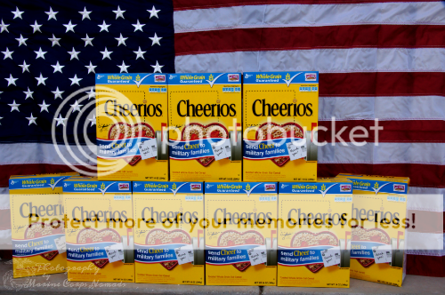 sendCheer Cheerios with flag display