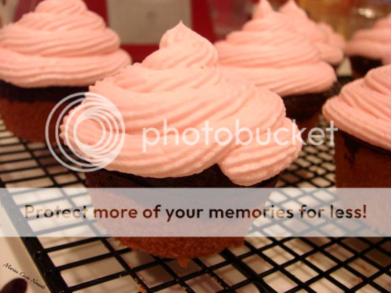 Pink Swirl Frosted Cupcake