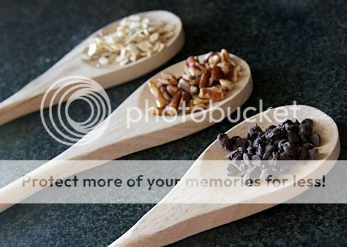 Wooden Spoons with Ingredients