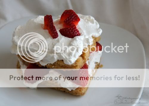 Gluten Free Heart-shaped Strawberry Shortcake