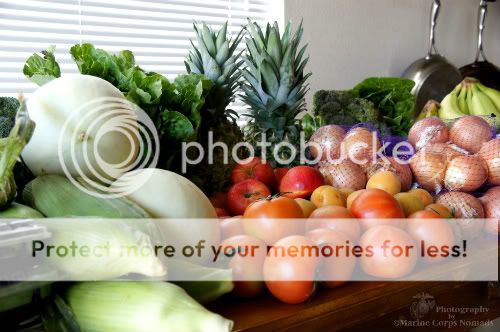 Organic Bountiful Baskets Produce on Table