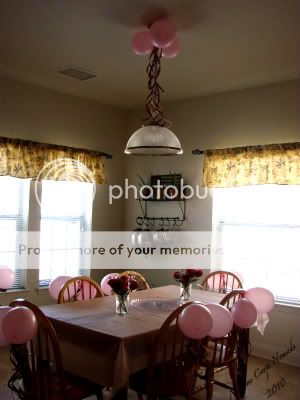 Birthday Table with Balloons