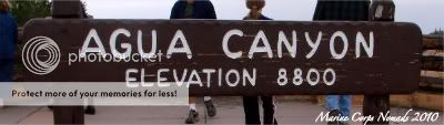 Agua Canyon Sign
