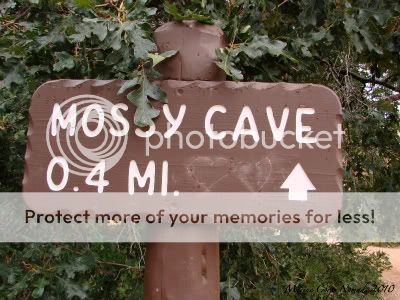 Mossy Cave Sign