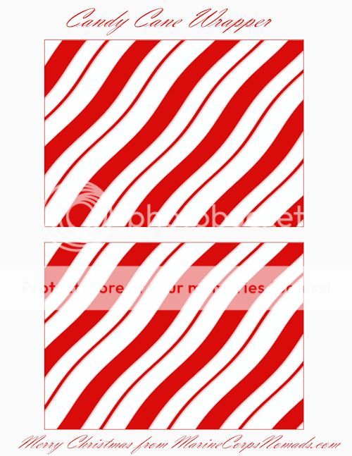 Candy Cane Treat Wrappers