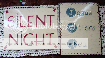 Silent Night and Joy Signs