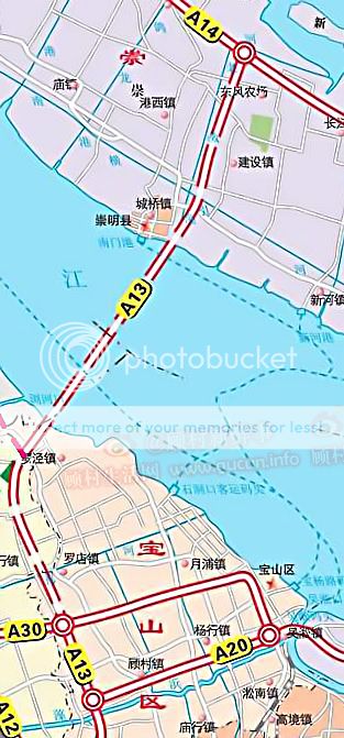 上海s7沪崇高速路线图图片