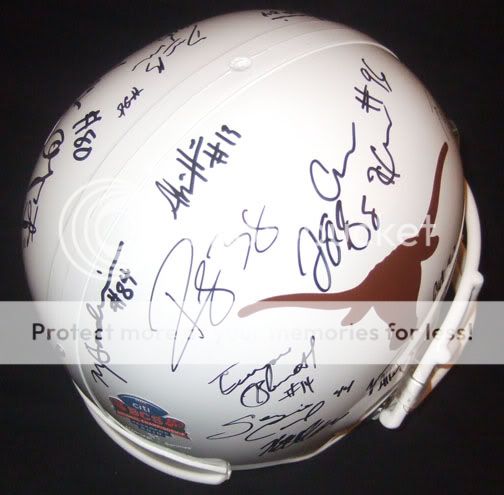 2009 2010 Texas Longhorns Team Signed BCS Helmet PROOF  
