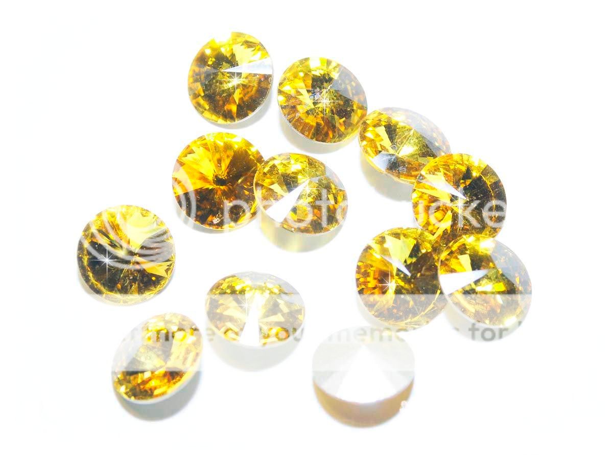 TOPAZ 18MM RIVOLI STONE 12 COUNT  