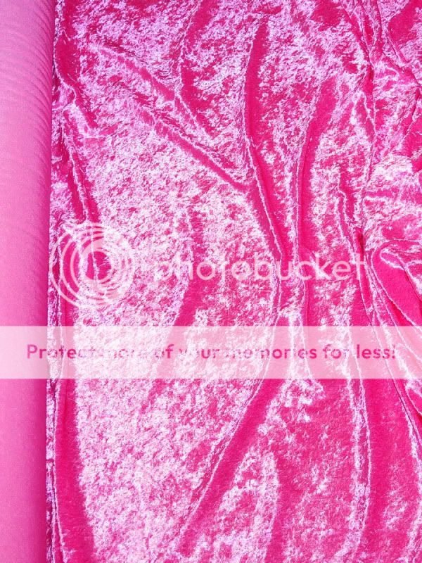 STRETCH VELOUR FABRIC FUCHSIA 58 WIDE BY THE YARD  