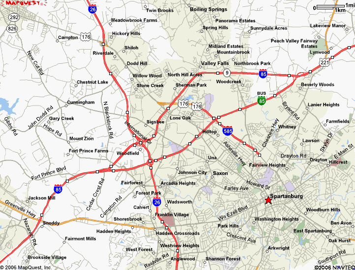 Interstate 26 (from Kingsport, TN (Tri-Cities) to Charleston, SC ...