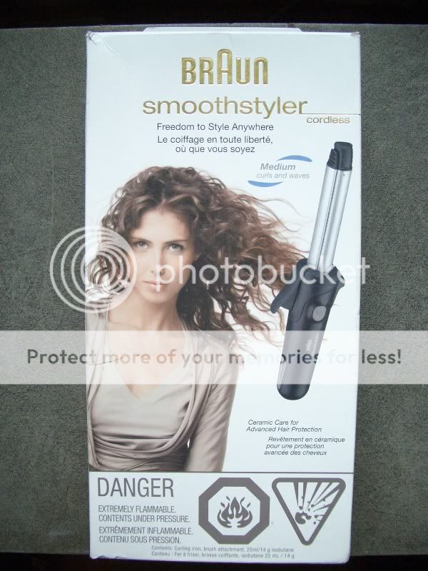 Braun Smoothstyler Cordless Ceramic Curling Iron Butane  