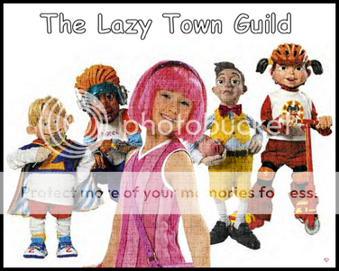 The Lazy Town Guild banner