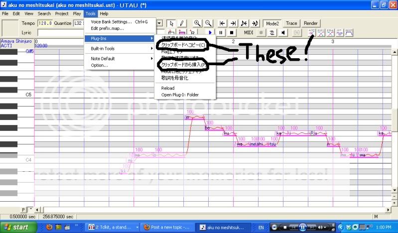 UTAU Copy/Paste Plugin! クリップボードへコピー SRSLY WE ALL NEED THIS. UTAUCOPYPASTA
