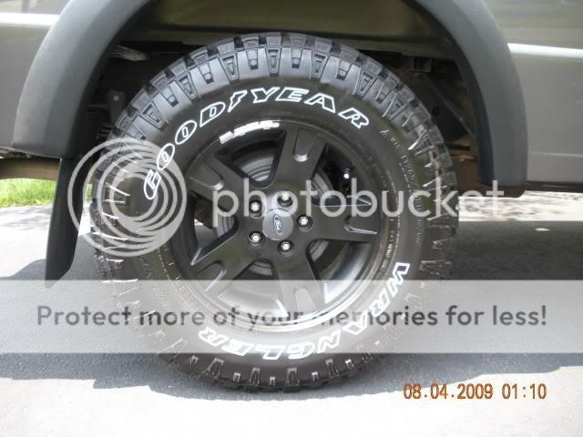 Ford stock rims painted black #3