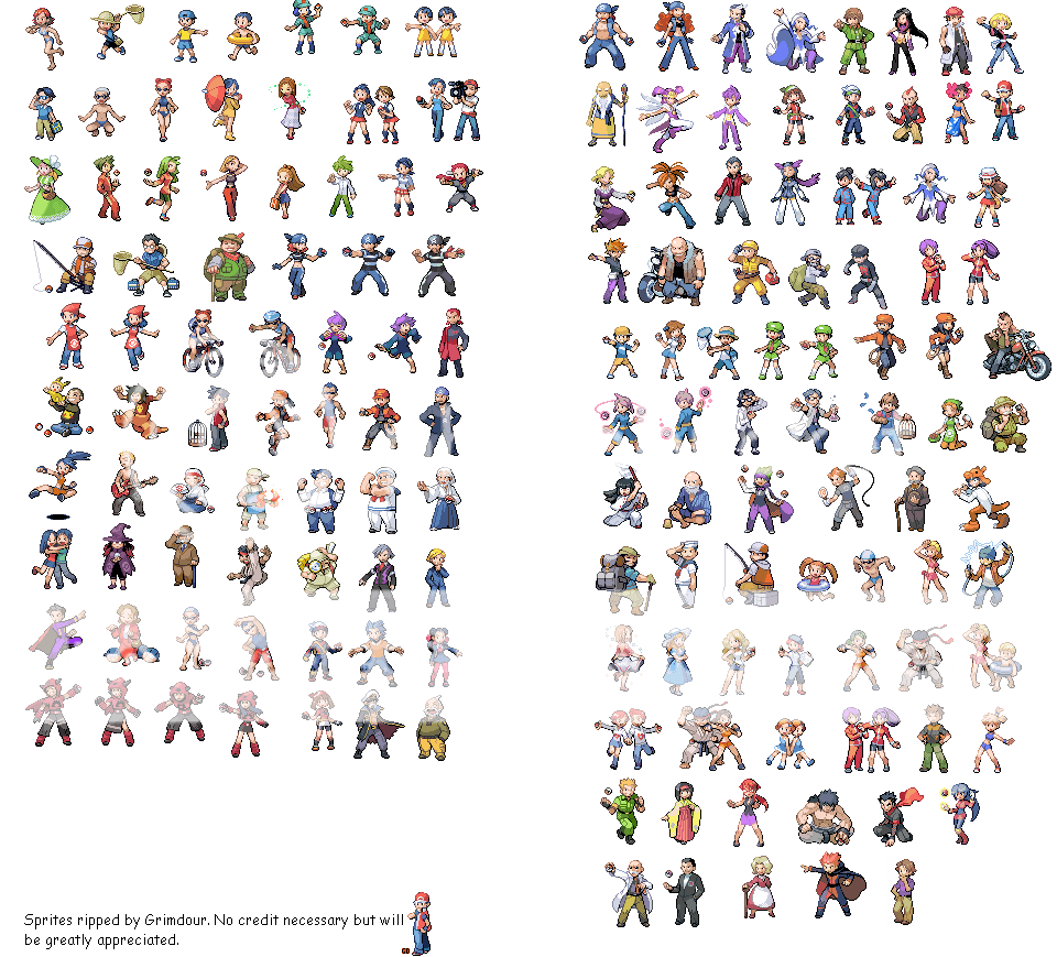 Pokemon Black And White Trainer Battle Sprites Pokemon