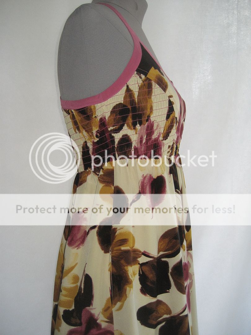 Moulinette Soeurs Anthropologie Vetements Silk Floral Racerback Dress 