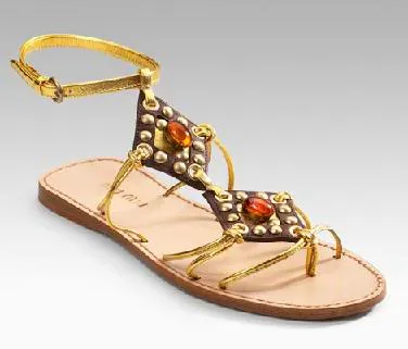 صنادل صيفية للمراهقات رووووووووعة Summershoes-MiuMiuGOldGeometricSand