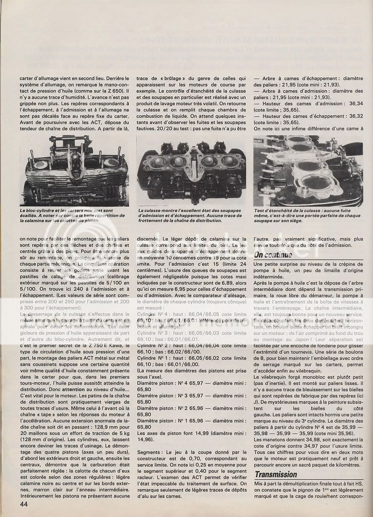 la Z 750 E dans la presse Motorevuen25058avril1981page5