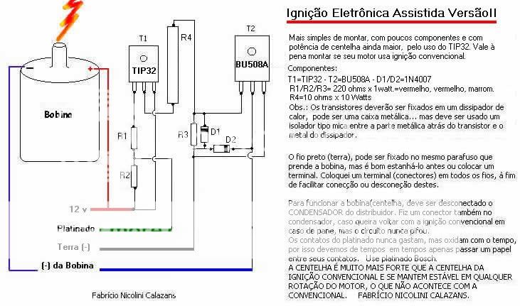 Esquema para aumentar centelha para platinado Esquemadeigniomaisfortepplatinado