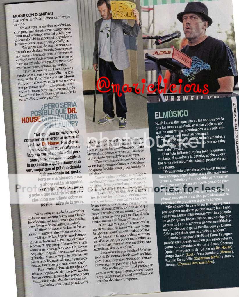 Hugh Laurie en revista Top Magazzine Img008