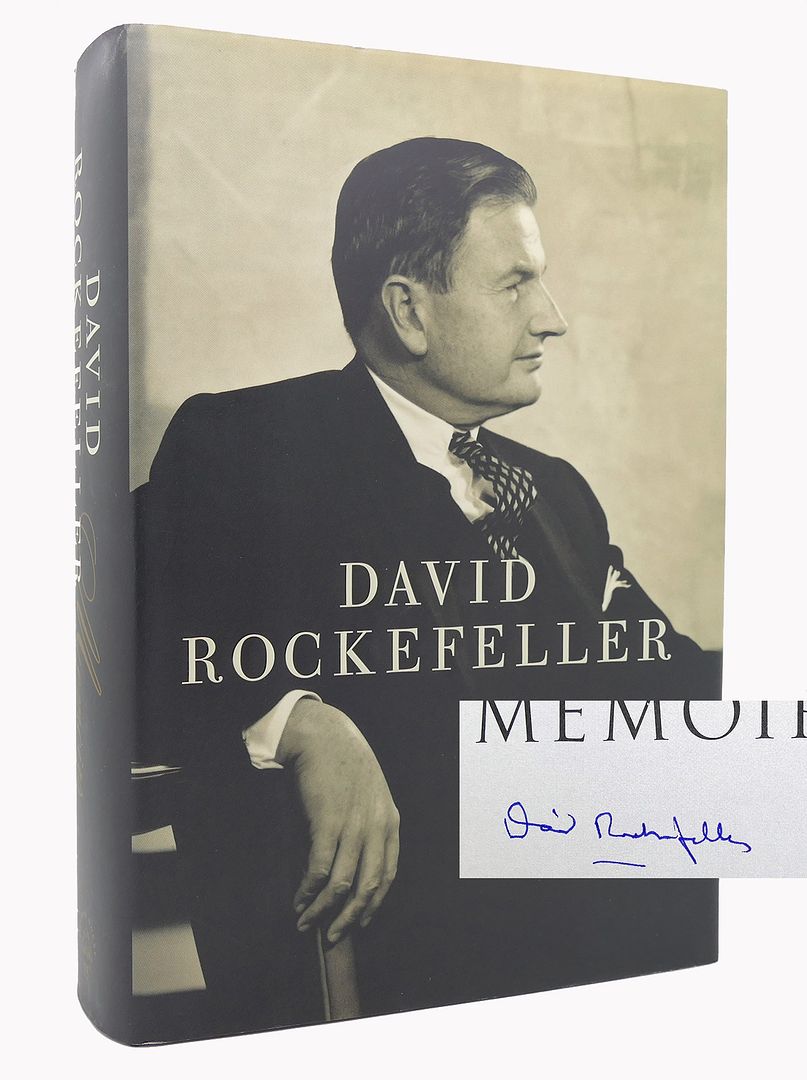 DAVID ROCKEFELLER - David Rockefeller Memoirs Signed 1st