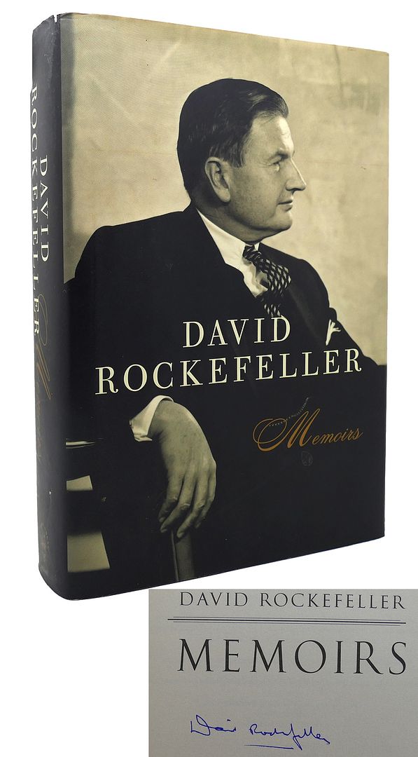 DAVID ROCKEFELLER - David Rockefeller Memoirs Signed 1st