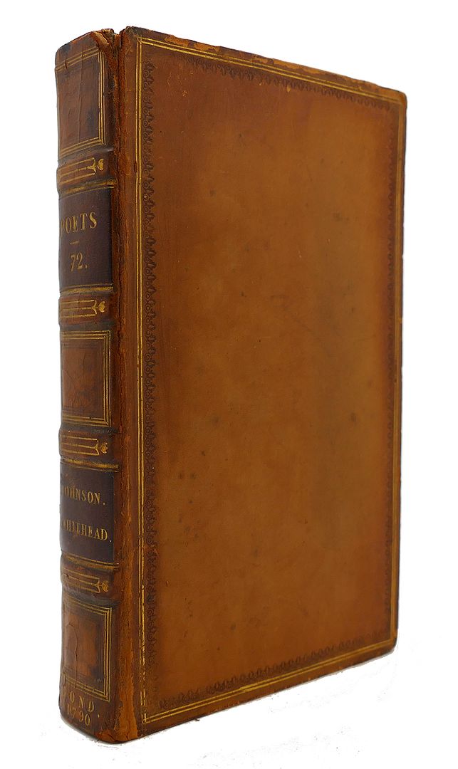SAMUEL JOHNSON - The Works of the English Poets Vol. 72 with Prefaces, Biographical and Critical