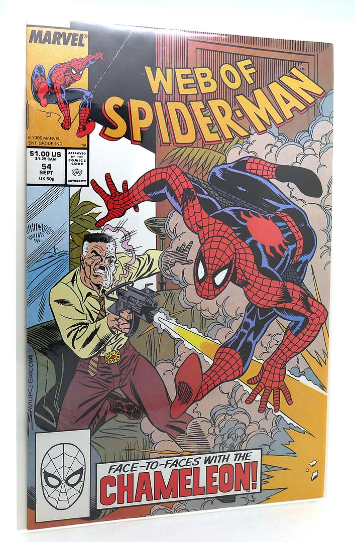  - Web of Spider-Man Vol 1 No. 54 September 1989 Face to Faces with the Chameleon
