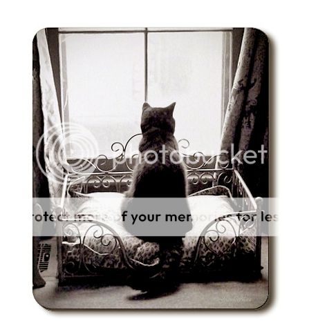 Sepia Kitty Cat Kitten Mouse Pad Computer Mousepad Mat  