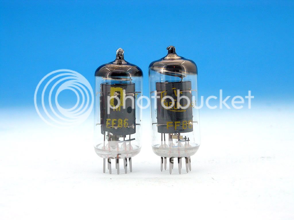 EF86 RFT TUBES MATCHED PAIR  