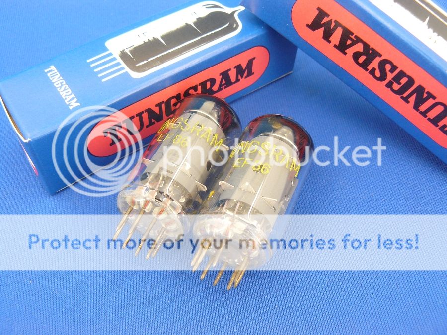 PAIR of EF86 TUNGSRAM TUBES ~6267 MATCHED  