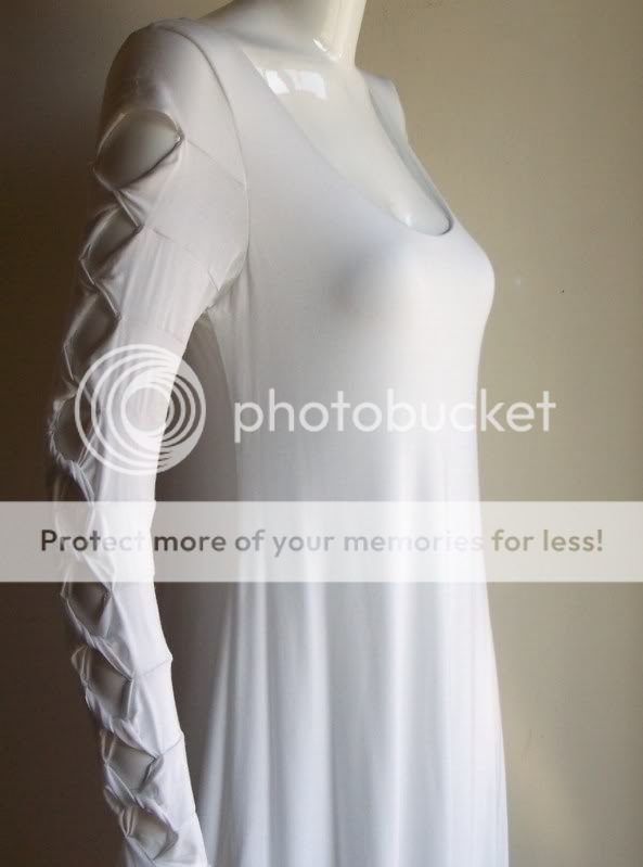 BAILEY 44 white DRESS Cut Outs Stretch ANTHROPOLOGIE cruise wear 