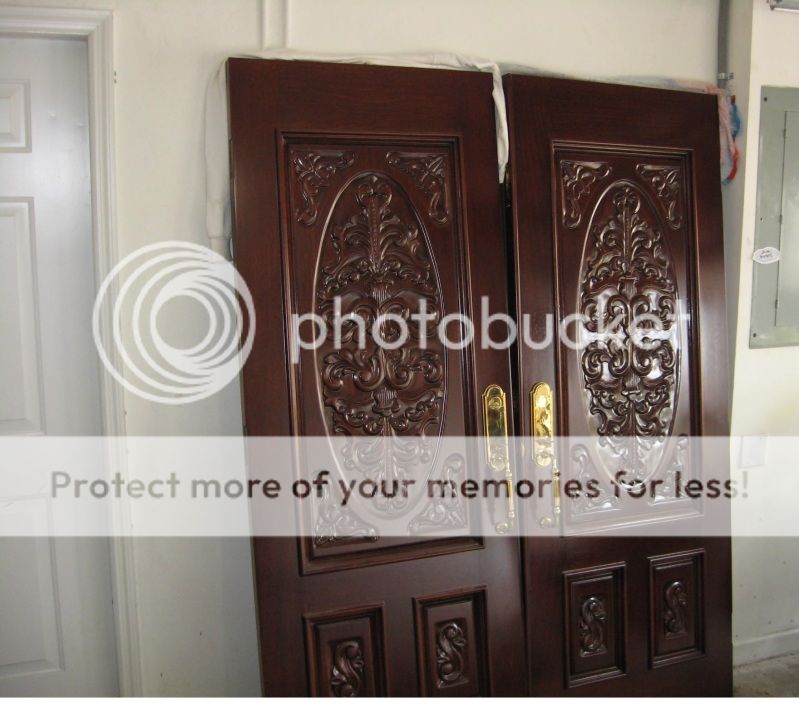 Mahogany Exterior Entry Double Doors   NEW   IMPORTED   HAND CARVED 