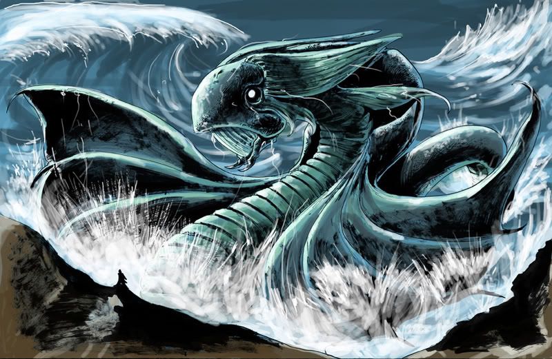 Sea of kaijuus Sea_serpent