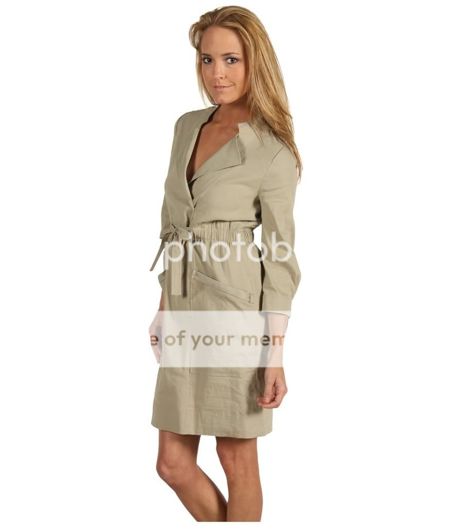 NEW Elie Tahari Tie Waist Linen Marlena Dress Sz 2 $398  