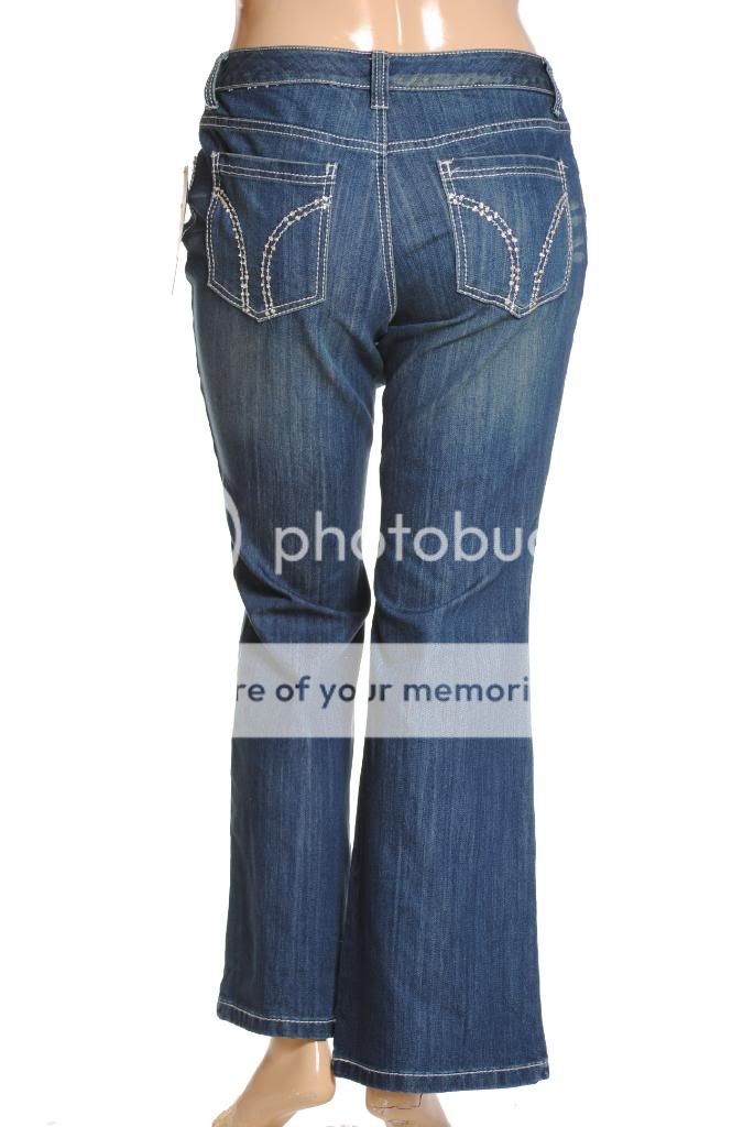 NEW INC Sequin Curvy Fit Flare Leg Jeans Sz 12 $80  