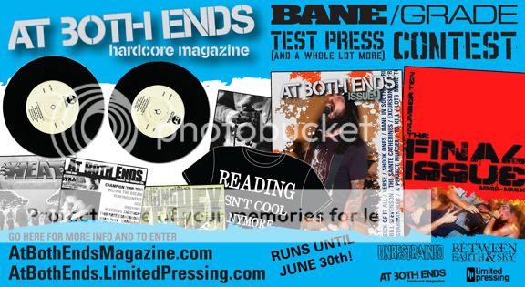 BANE TEST PRESS CONTEST / At Both Ends Moving Sale ABETPjune30