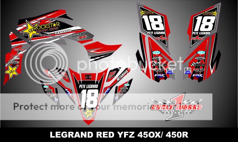 2009 2012 YFZ 450X 450R Custom Made Graphics Kit Decal Pegatinas Graficas