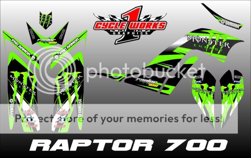 Yamaha Raptor 700 Graphics Kit Parts & Accessories