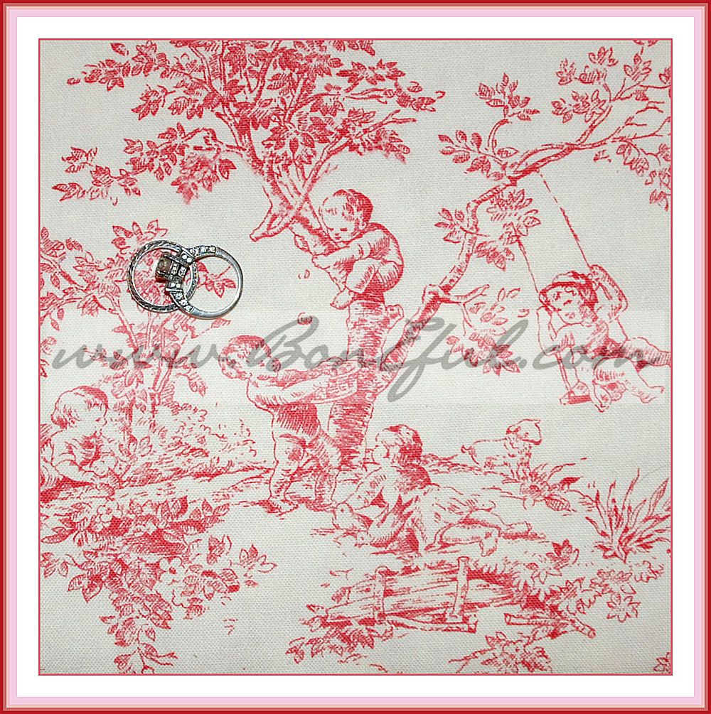   White Cotton Decor Child Baby GIRL *Nursery Toile English Rose  