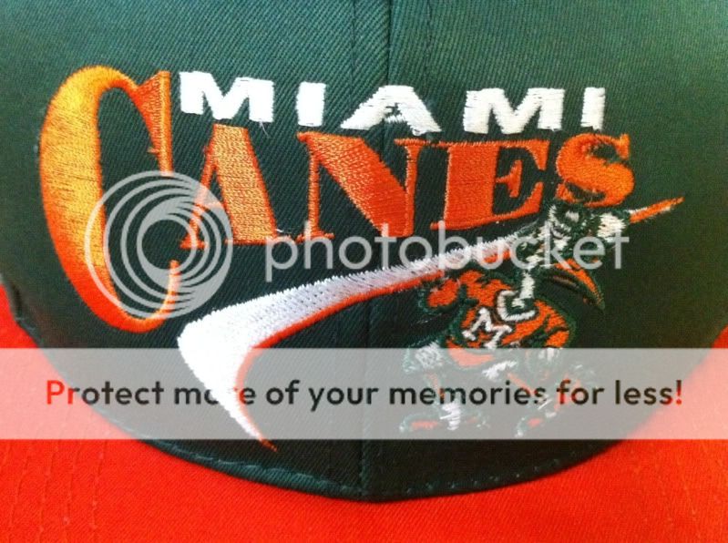   SNAP BACK HAT CAP NWT VINTAGE UM CANES JORDAN BULLS TISA VTG  